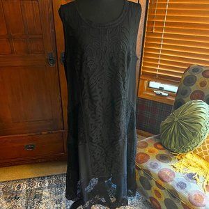 Soft Surroundings Sleeveless Black Occasion Dress Size Large